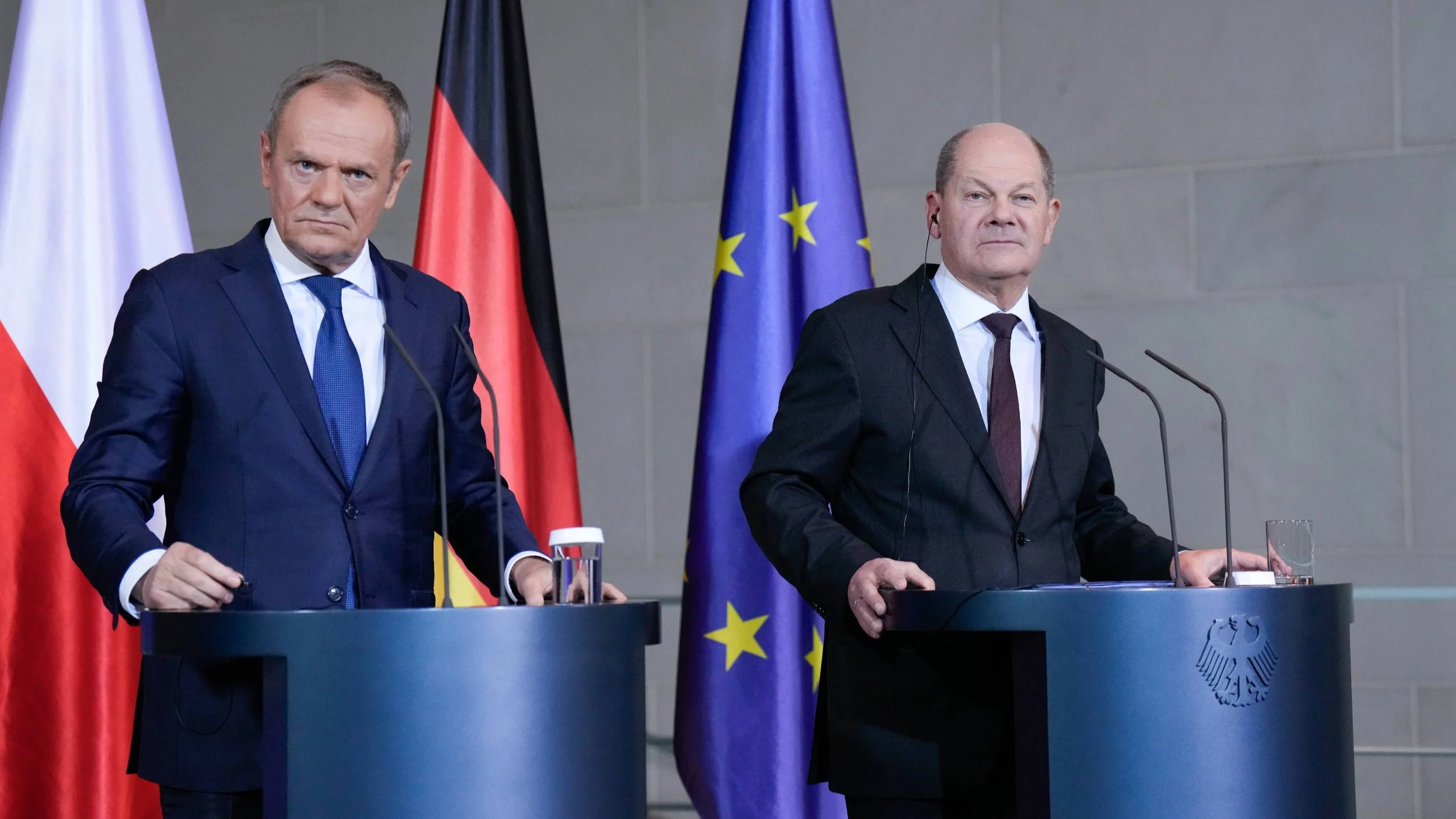 Donald Tusk i Olaf Scholz