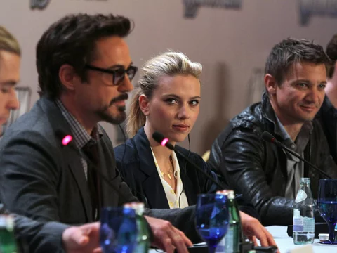 Konferencja o filmie „Avengers” w 2012 roku