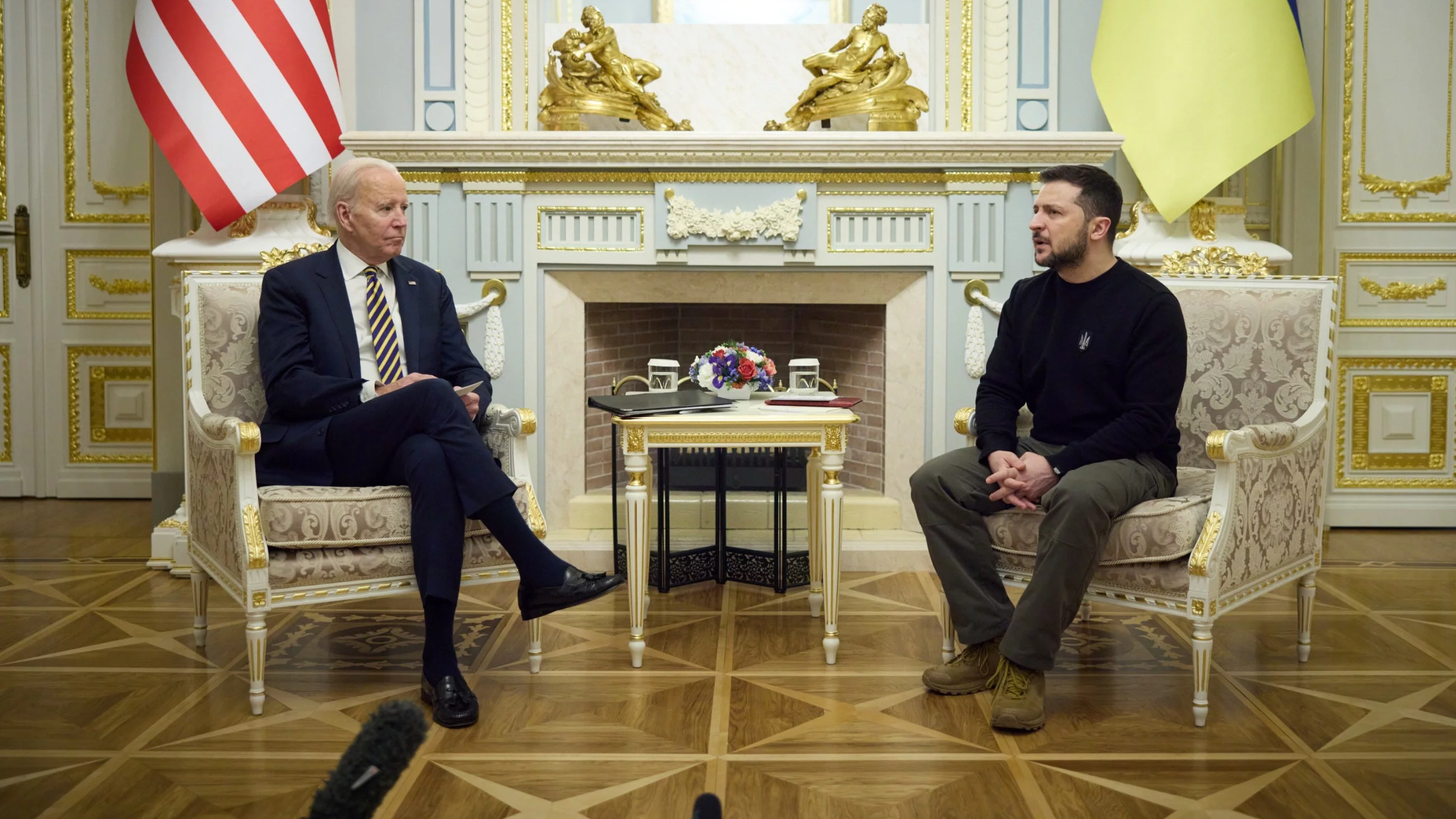 Wołodymyr Zełenski i Joe Biden