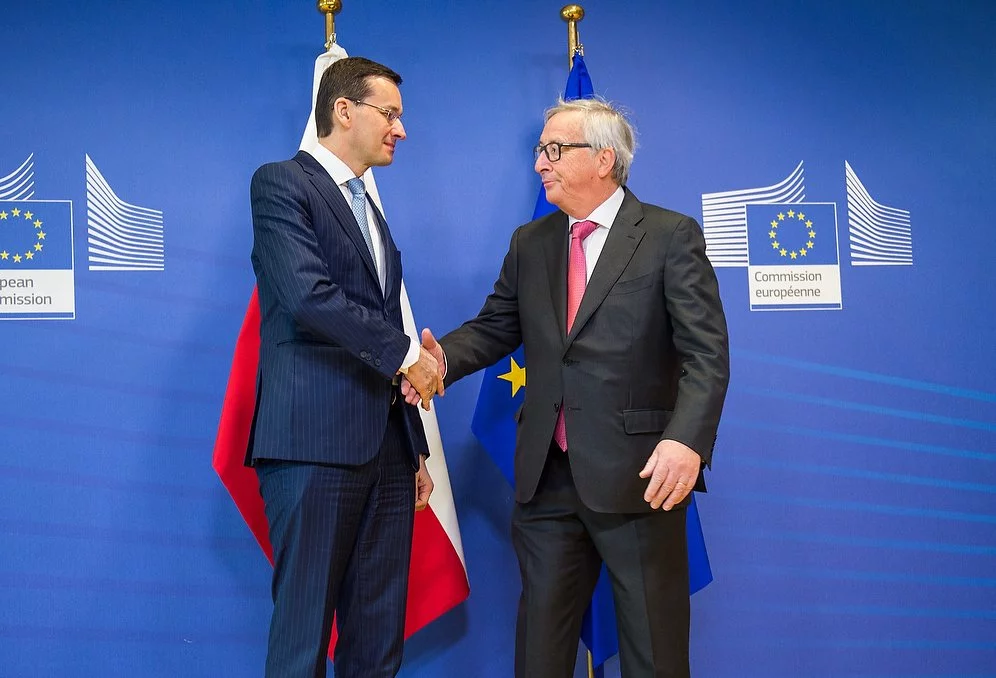 Mateusz Morawiecki i Jean Calude-Juncker