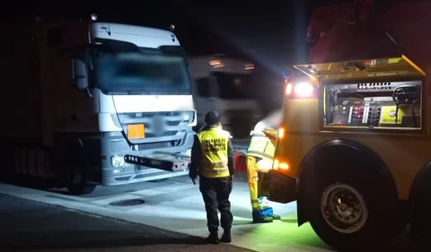 Zatrzymany kierowca z Białorusi