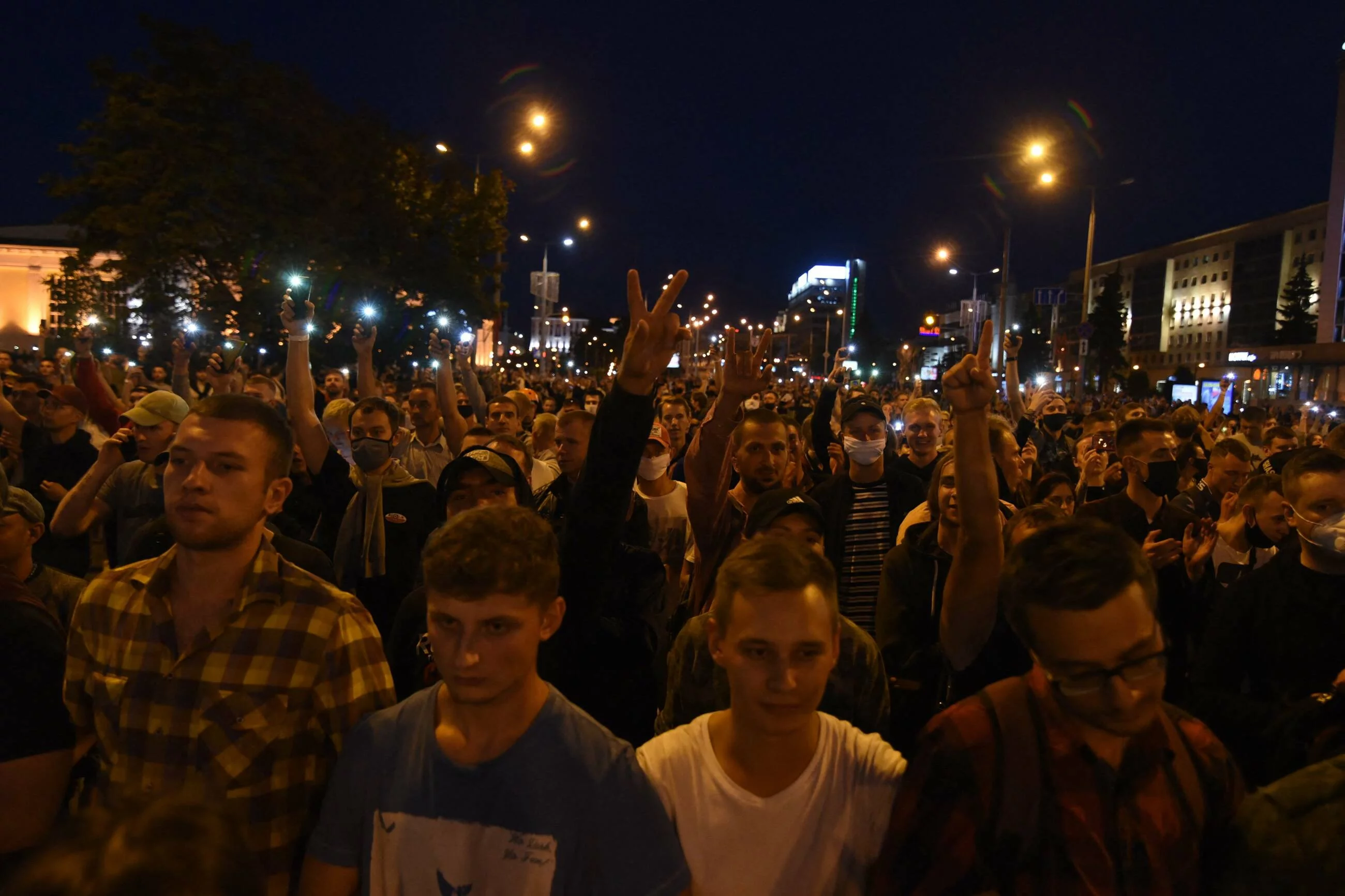 Powyborczy protest na Białorusi