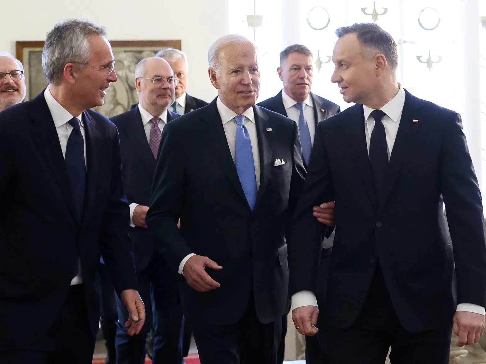 Joe Biden i Andrzej Duda