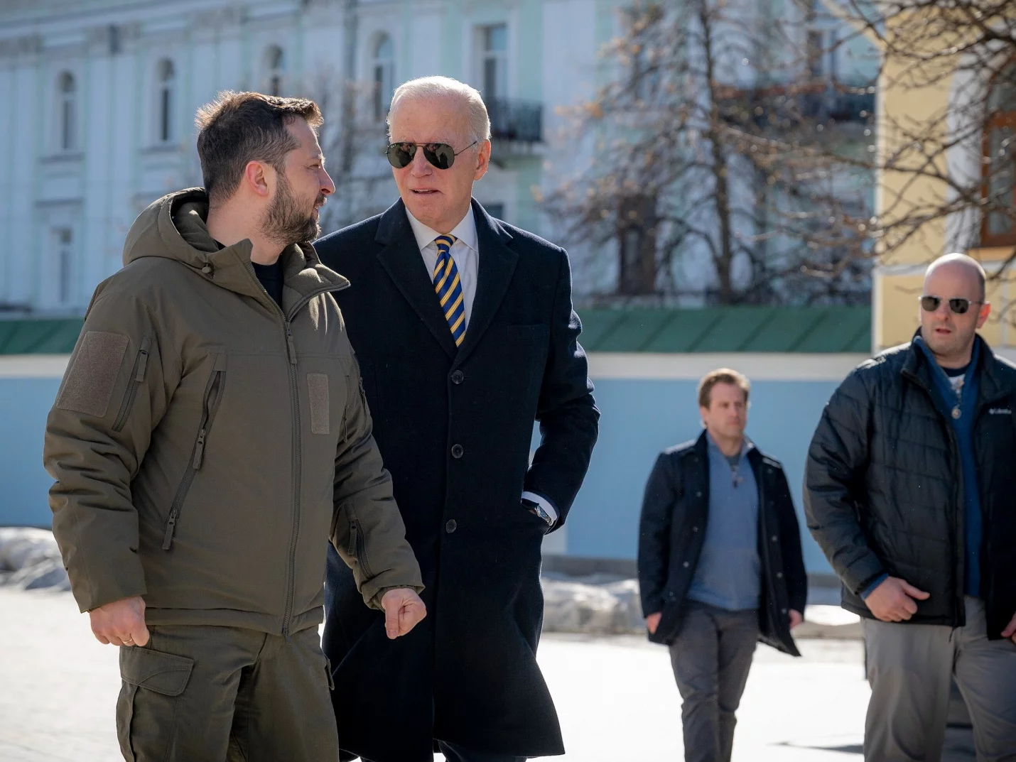 Joe Biden i Wołodymyr Zełenski w Kijowie