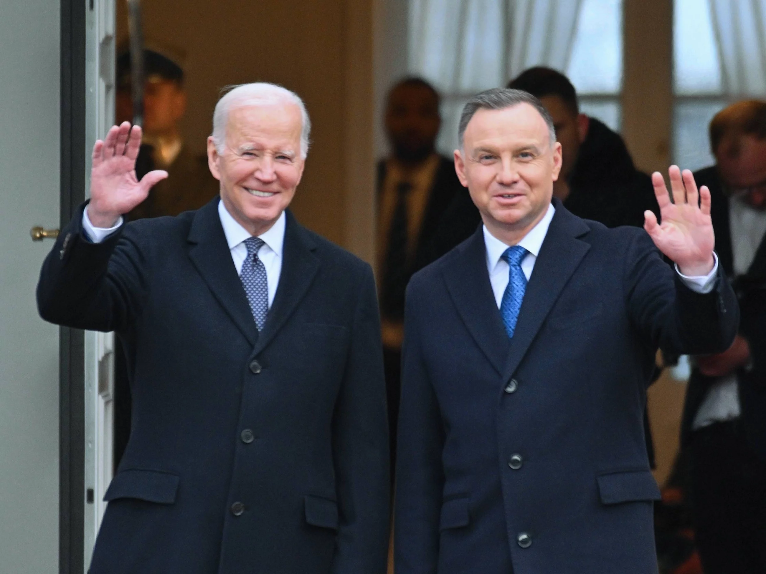 Joe Biden i Andrzej Duda