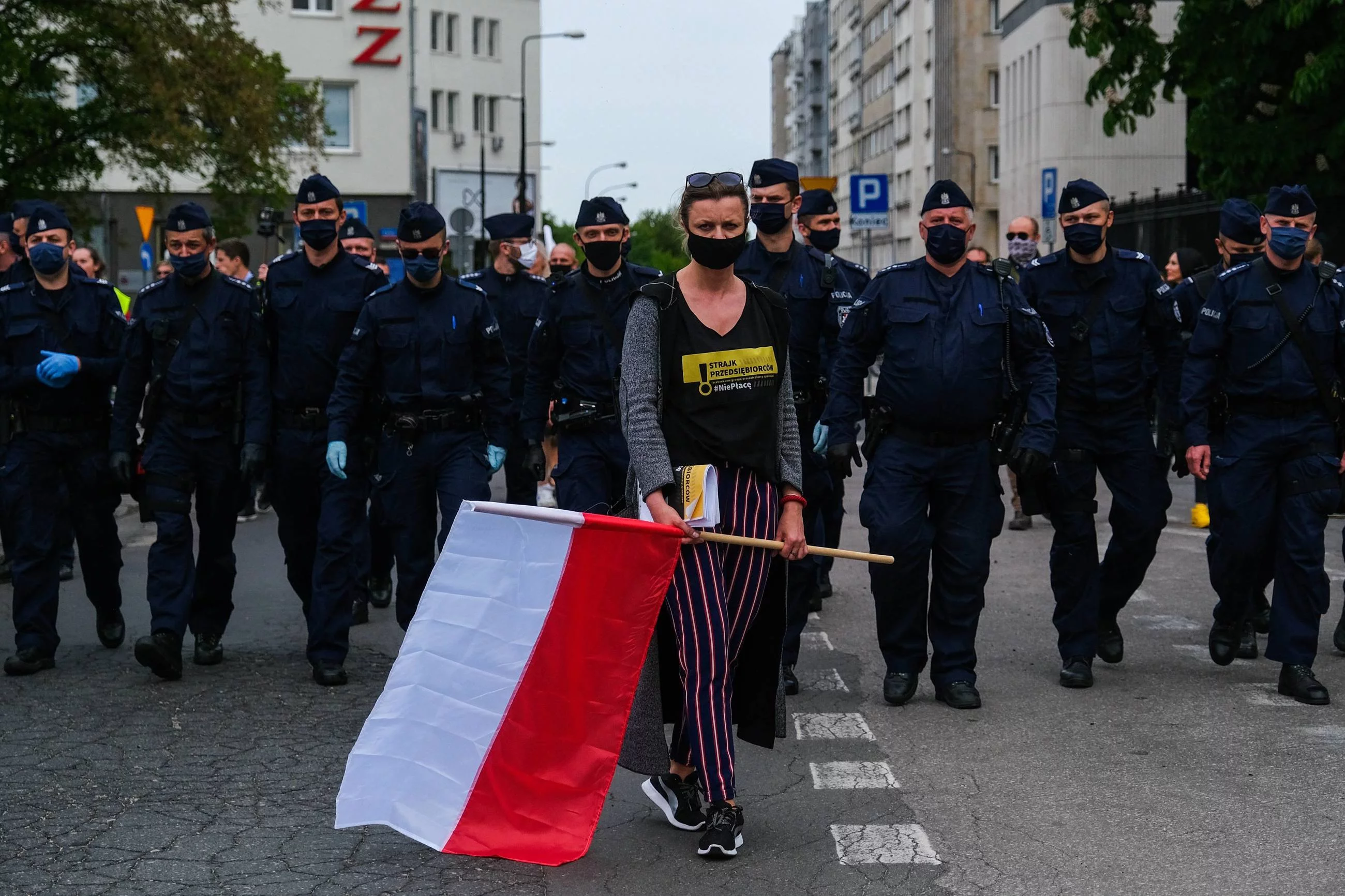 Protest przedsiębiorców w Warszawie