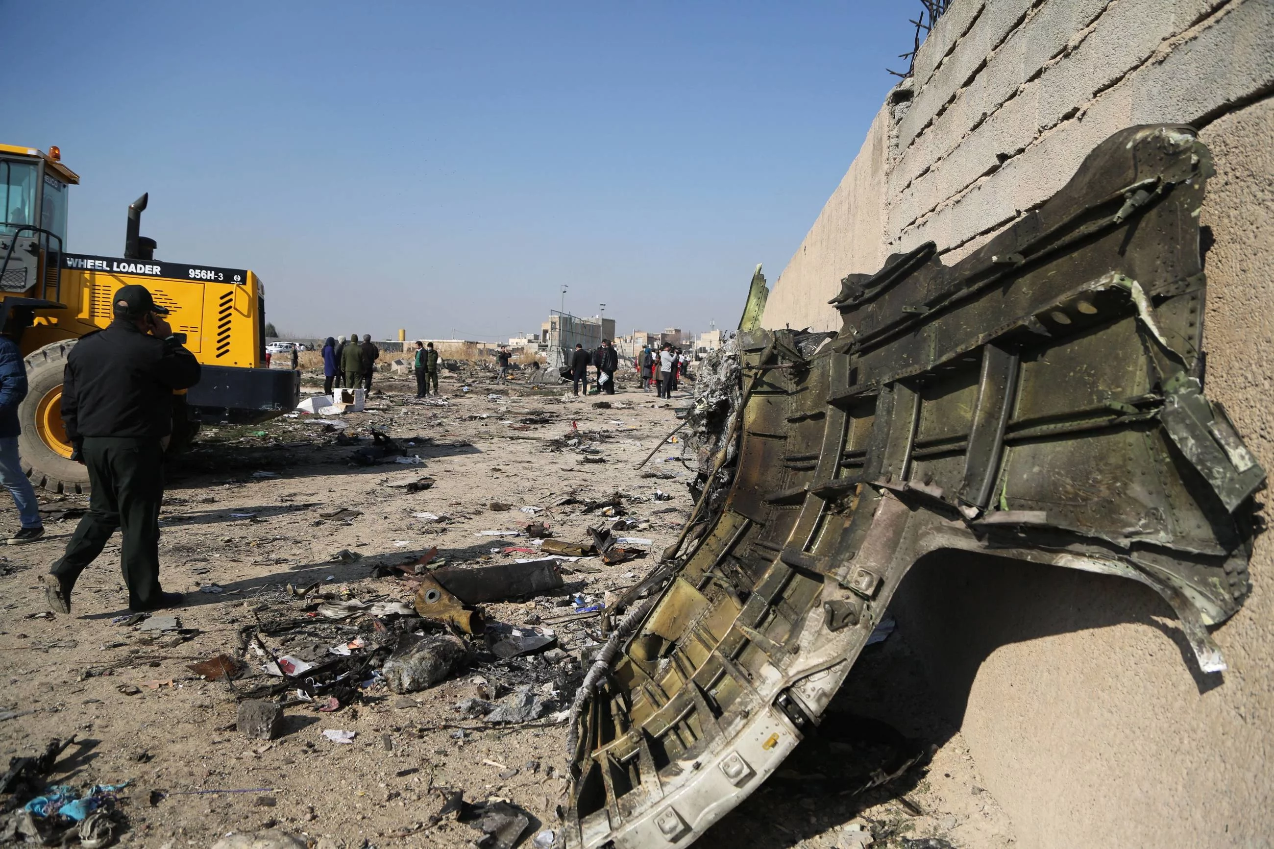 Miejsce katastrofy samolotu