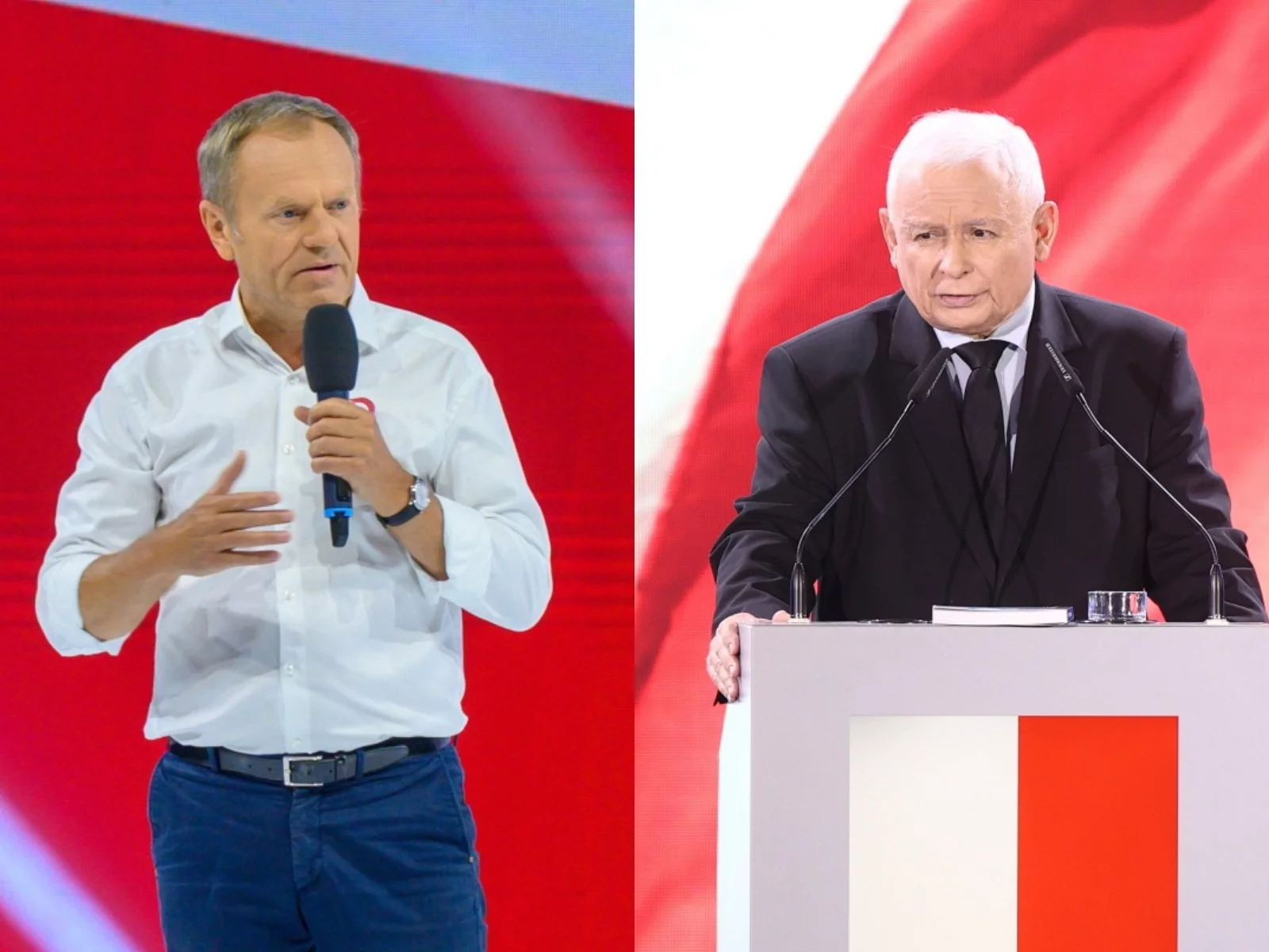 Donald Tusk i Jarosław Kaczyński