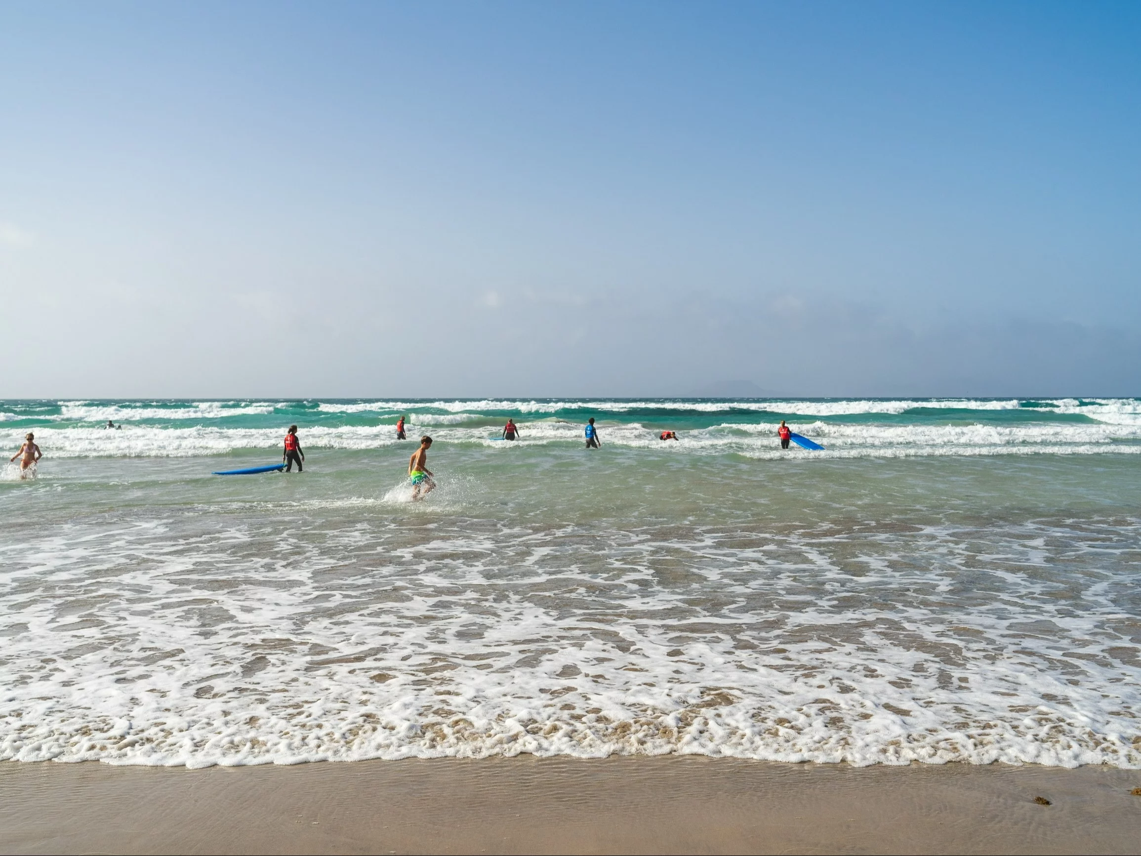 Plaża Famara na Lanzarote