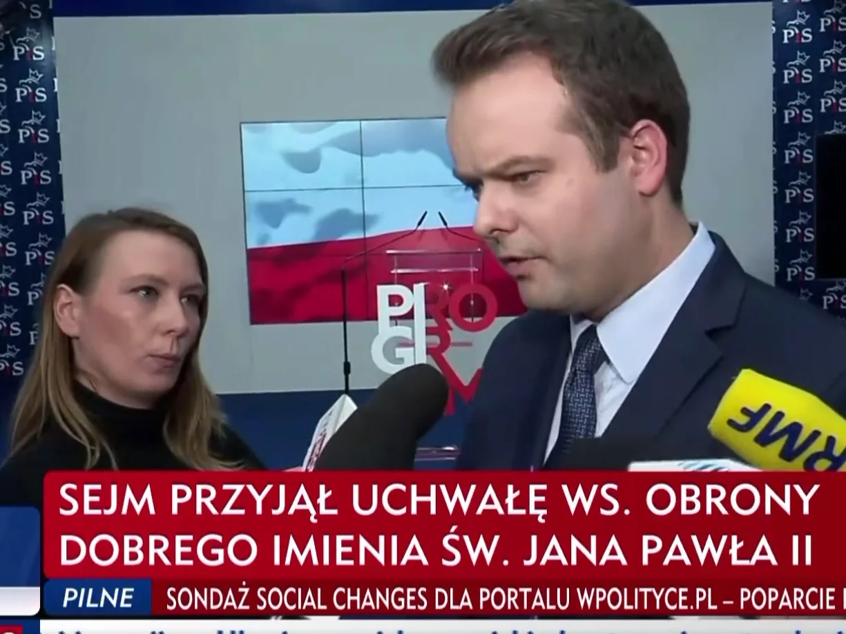 Rzecznik PiS Rafał Bochenek, 10 marca