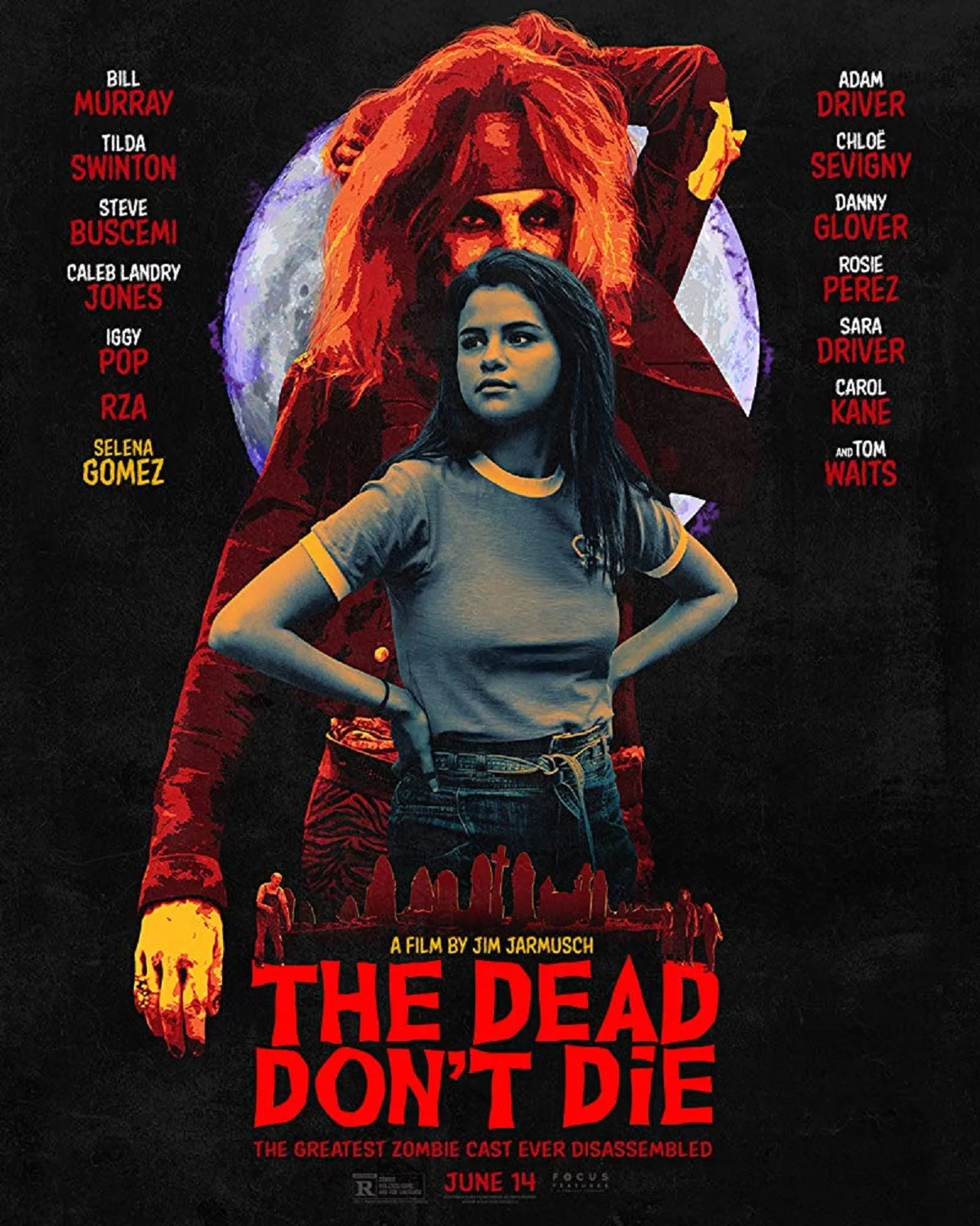 Selena Gomez na plakacie filmu „The Dead Don't Die”