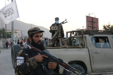 Bojownicy talibów na ulicach Kabulu