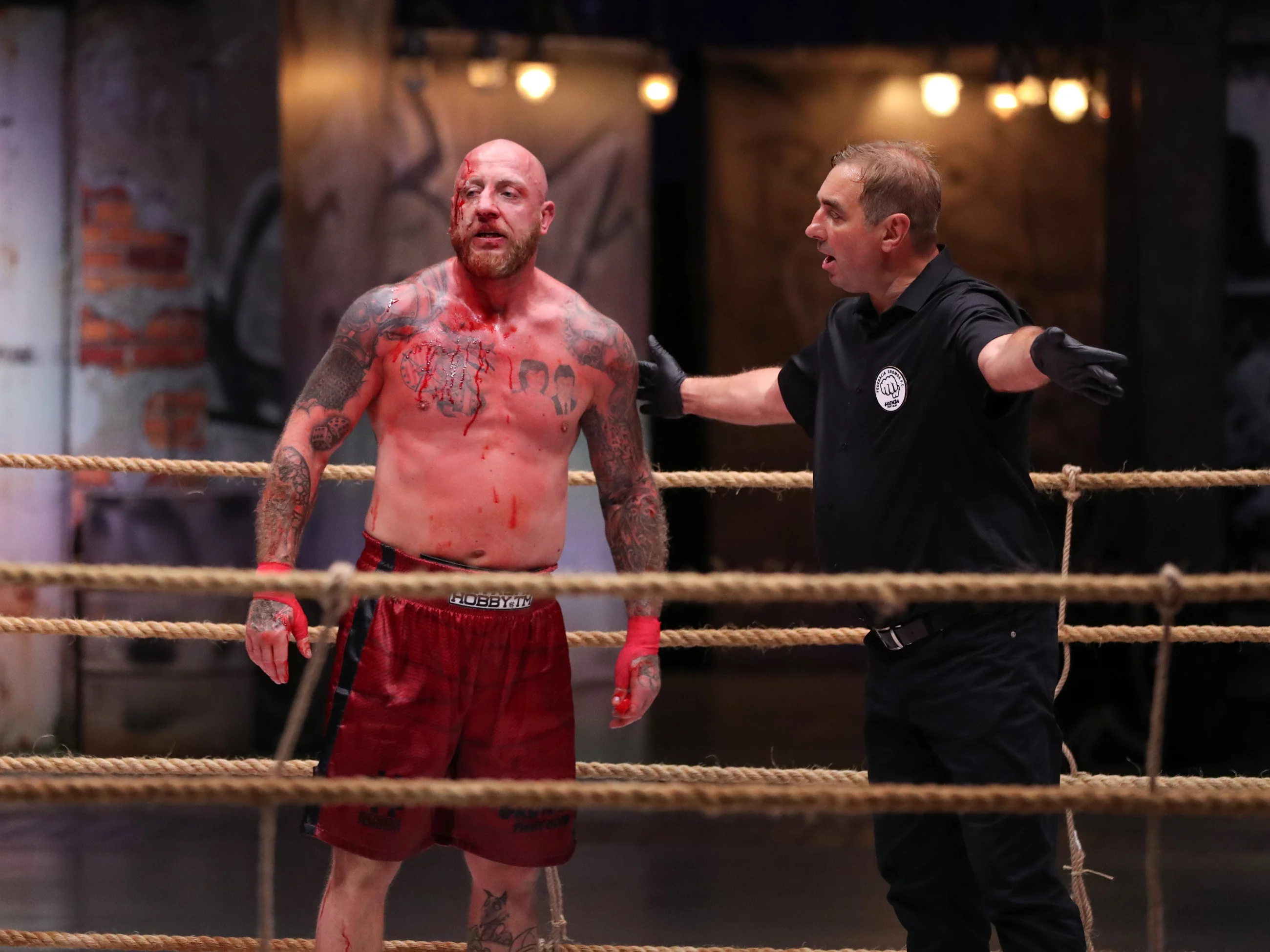 Łukasz „GOAT” Parobiec na jednej z gal Gromdy