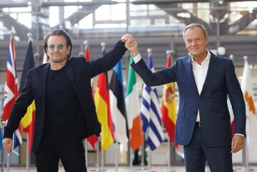 Bono i Donald Tusk