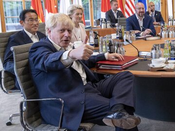 Boris Johnson na szczycie G7