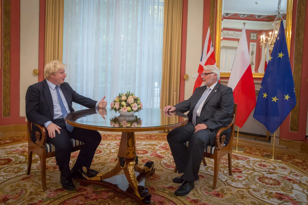 Witold Waszczykowski i Boris Johnson