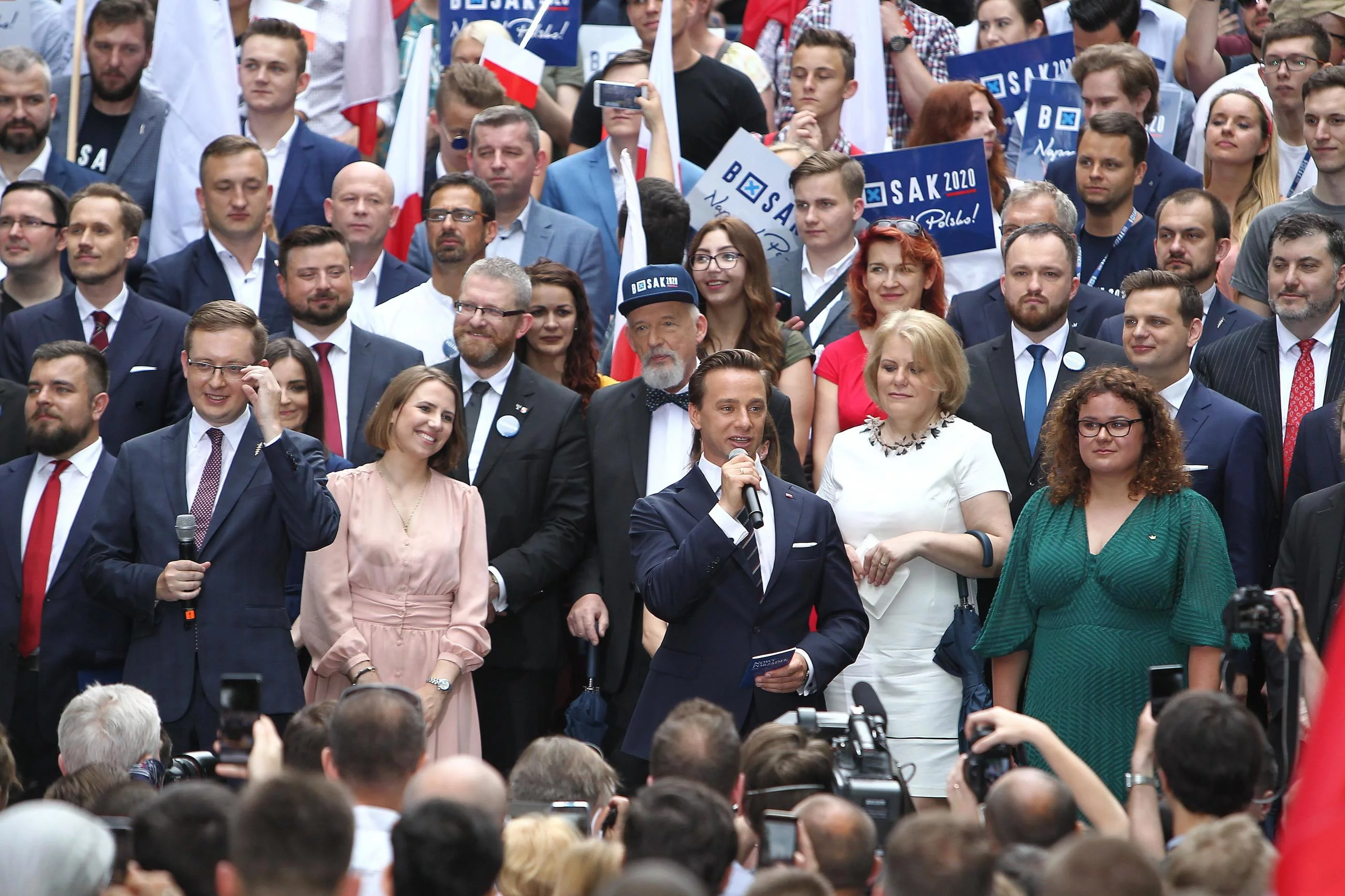 Krzysztof Bosak na ostatniej konwencji wyborczej