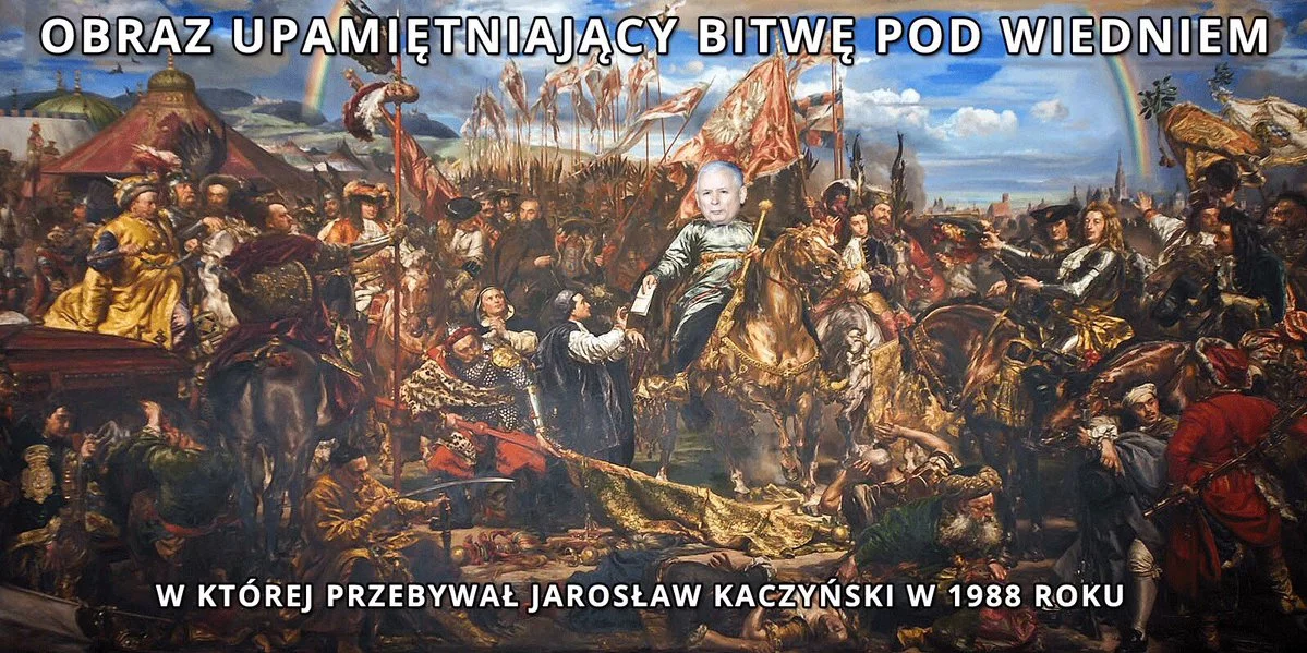 Mem zainspirowany tablicą z napisem „przebywali w hali”