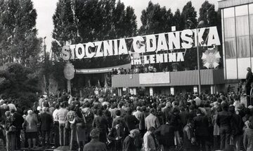 Brama nr 2 Stoczni Gdańskiej w sierpniu 1980
