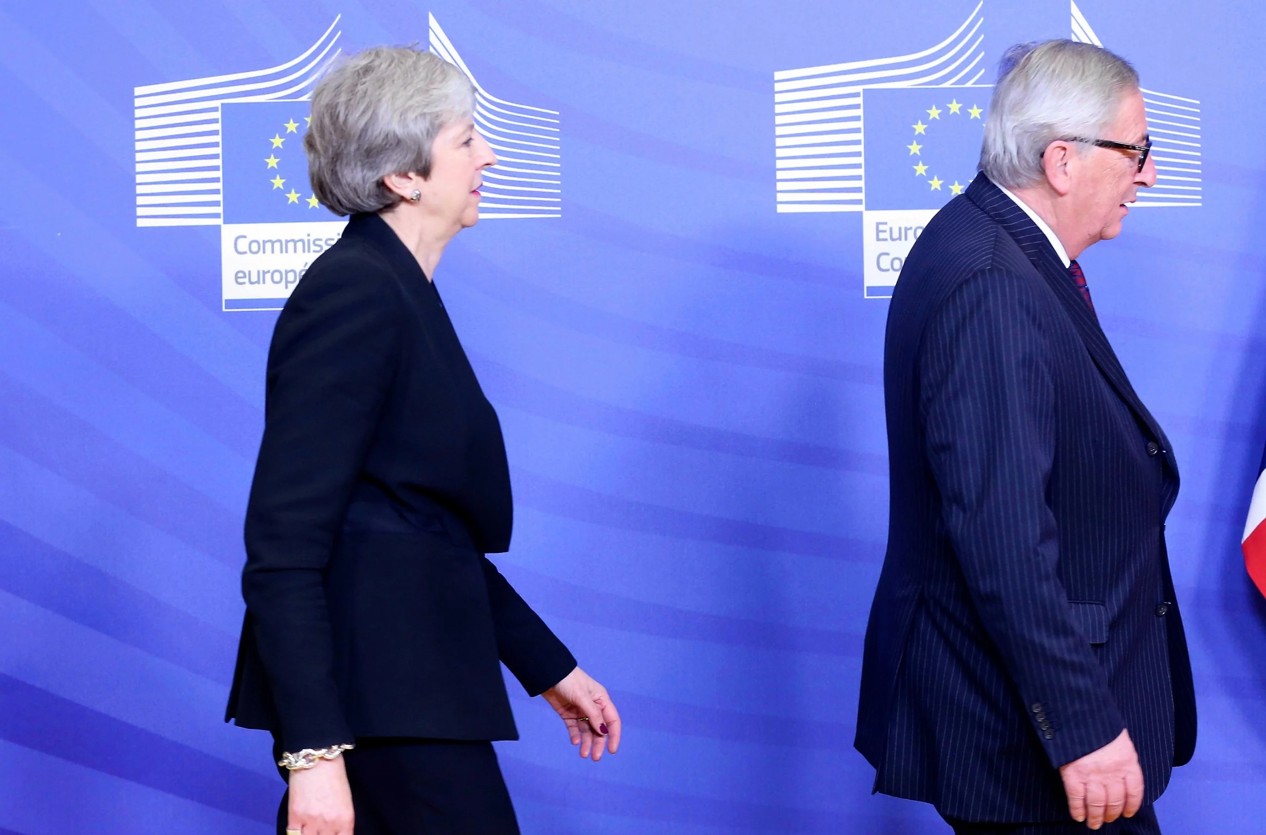 Theresa May i Jean-Claude Juncker