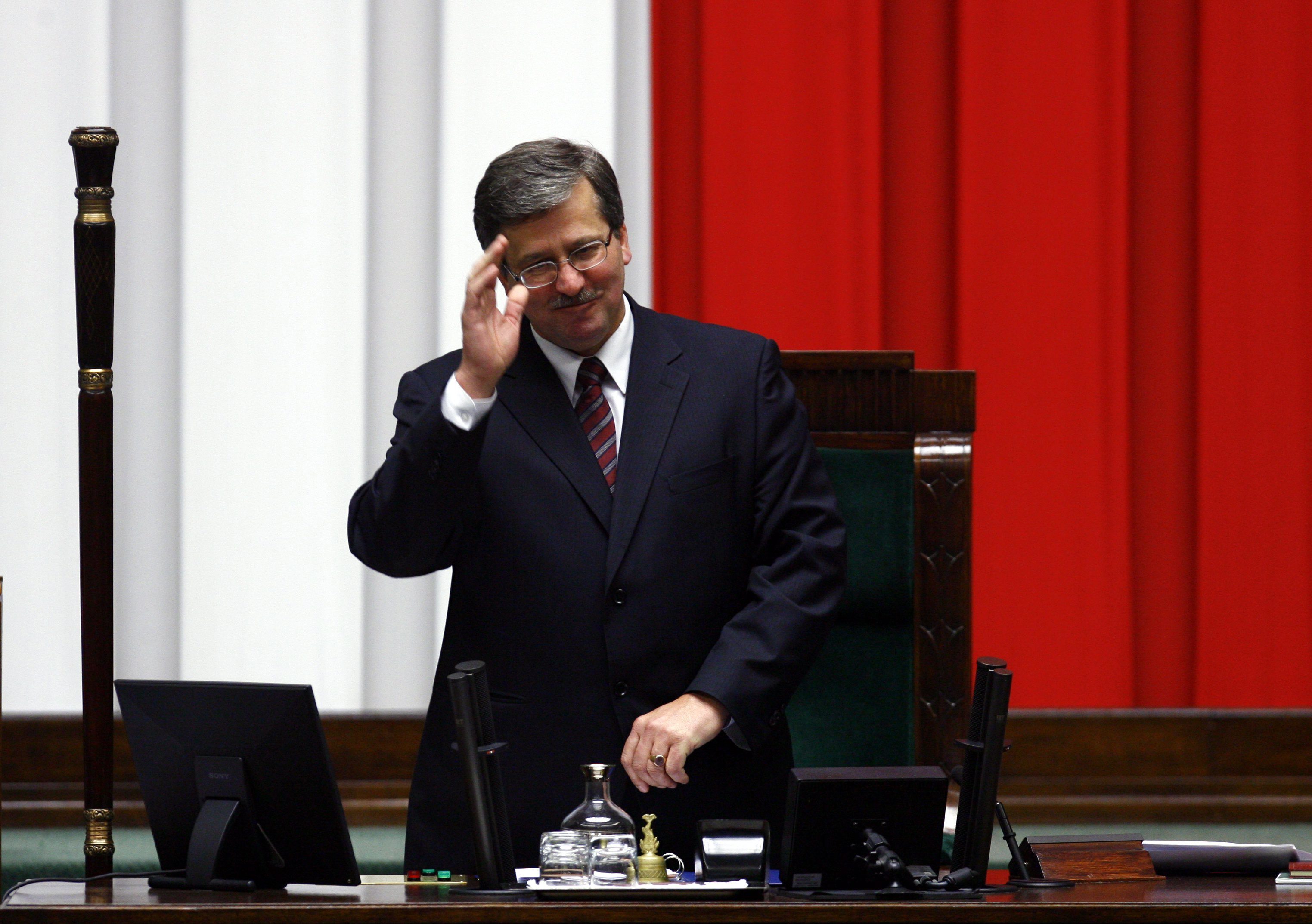 Bronisław Komorowski w 2007 roku na pierwszym posiedzeniu nowego Sejmu