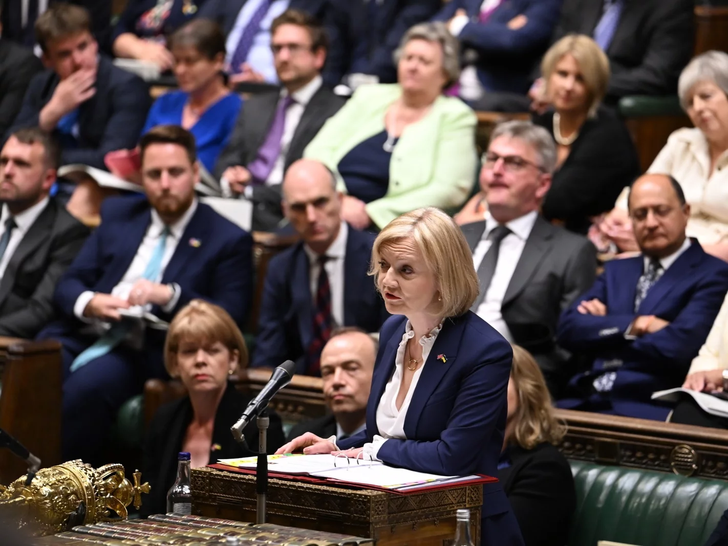 Liz Truss przemawia w brytyjskim parlamencie