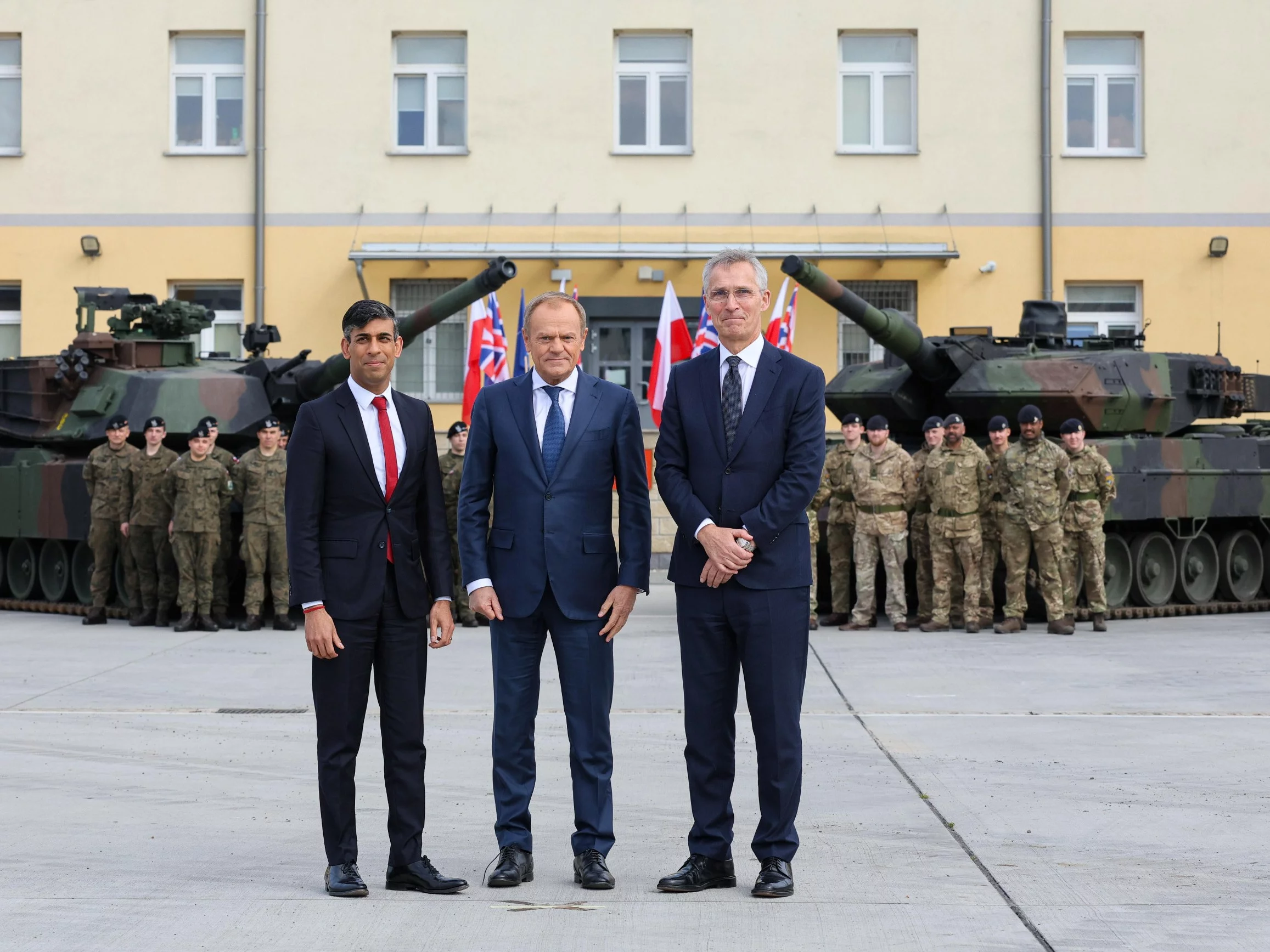 Rishi Sunak, Donald Tusk, Jens Stoltenberg