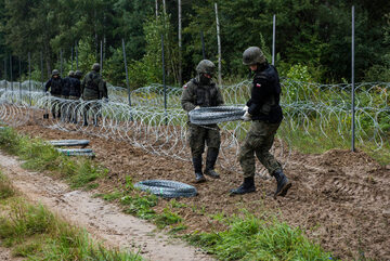 Budowa płotu na granicy Polski z Białorusią, zdjęcie ilustracyjne