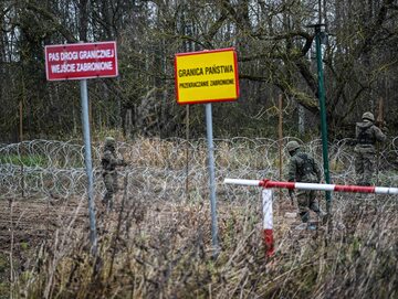 Budowa zapory na granicy polsko-rosyjskiej