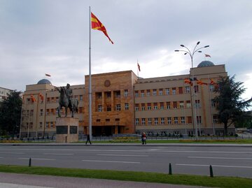 Budynek parlamentu w Skopje