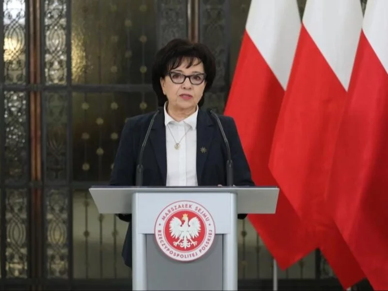 Marszałek Sejmu Elżbieta Witek, konferencja