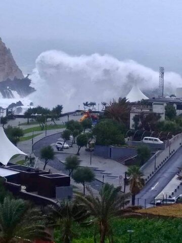 Burza tropikalna Leslie w Portugalii