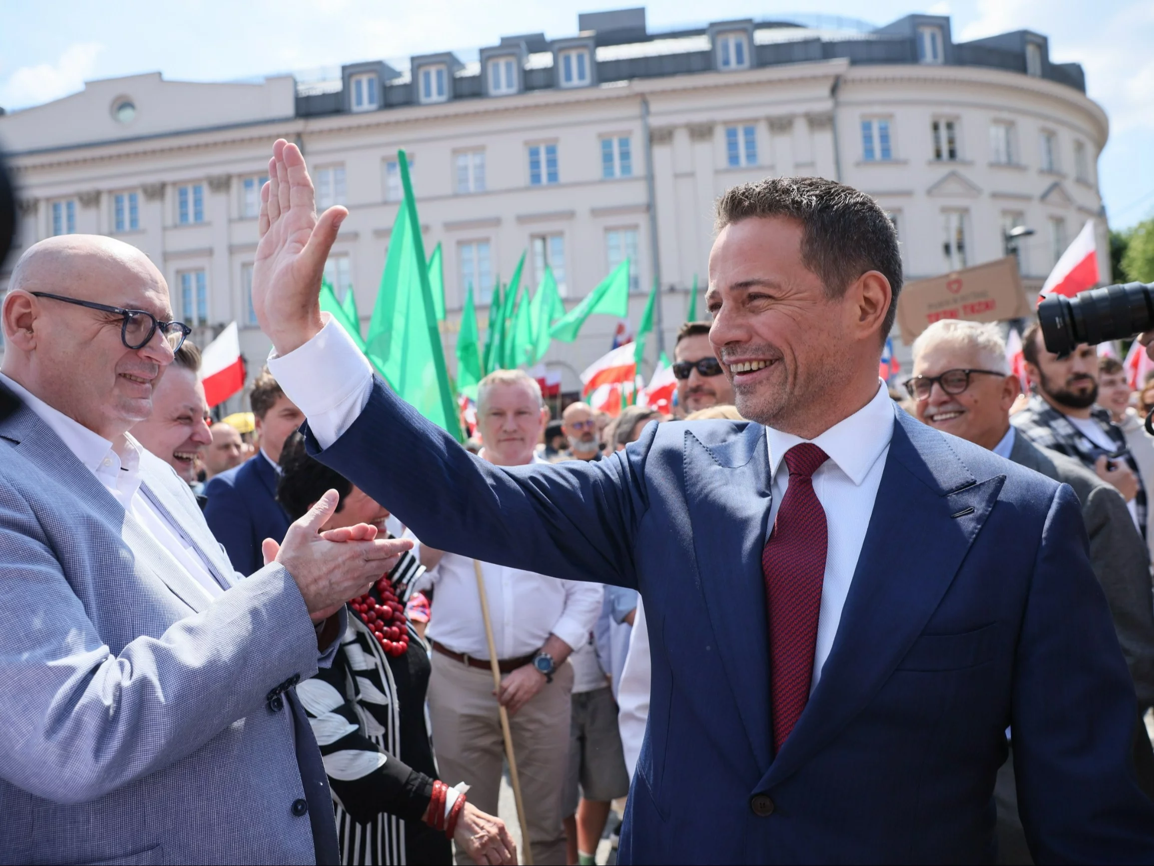 Trzaskowski zdobywa poparcie kontrkandydatów? Goście marszu zabrali głos