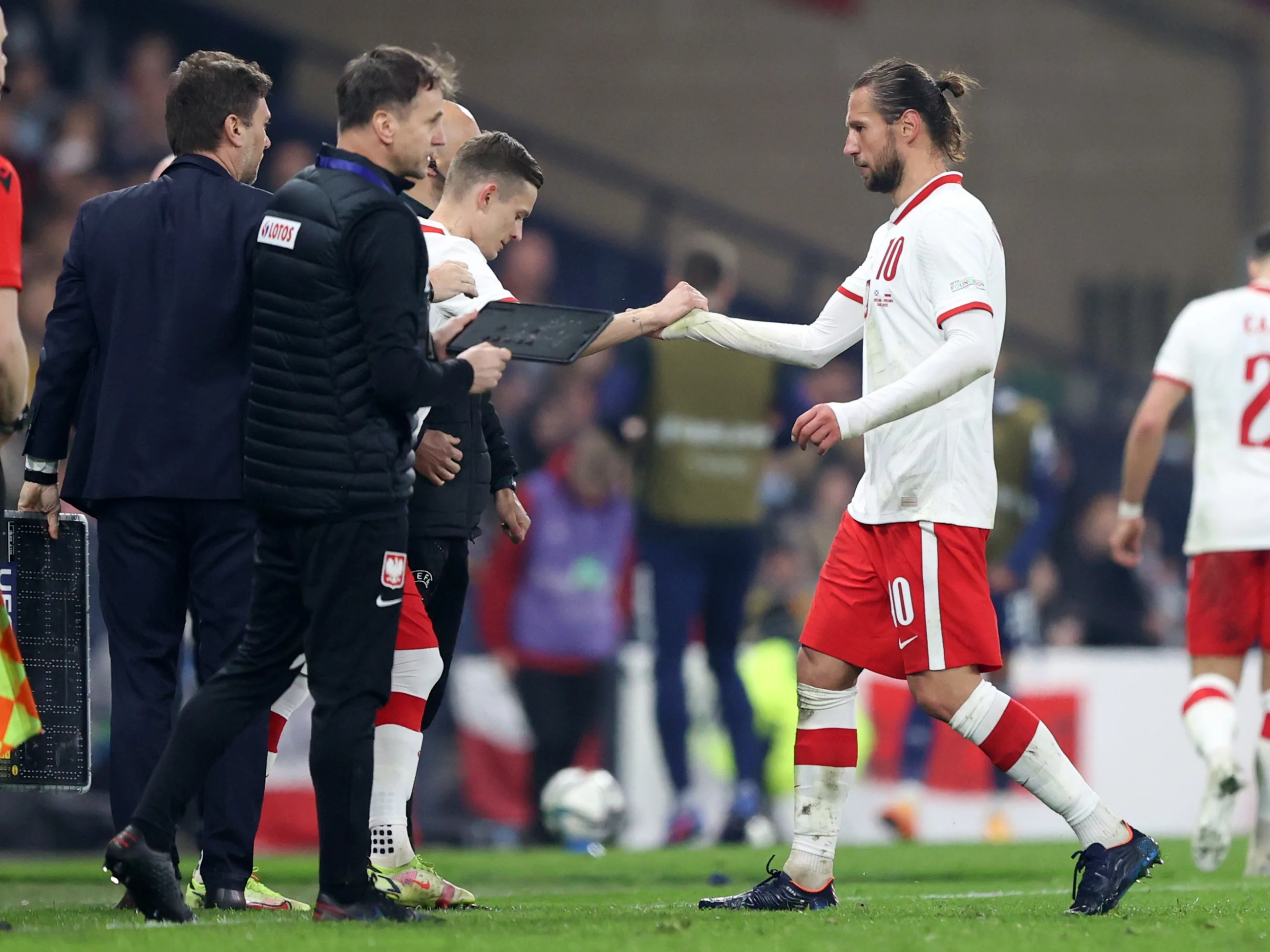 Grzegorz Krychowiak i Sebastian Szymański