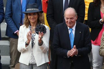 Były król Hiszpanii Juan Carlos z córką Heleną