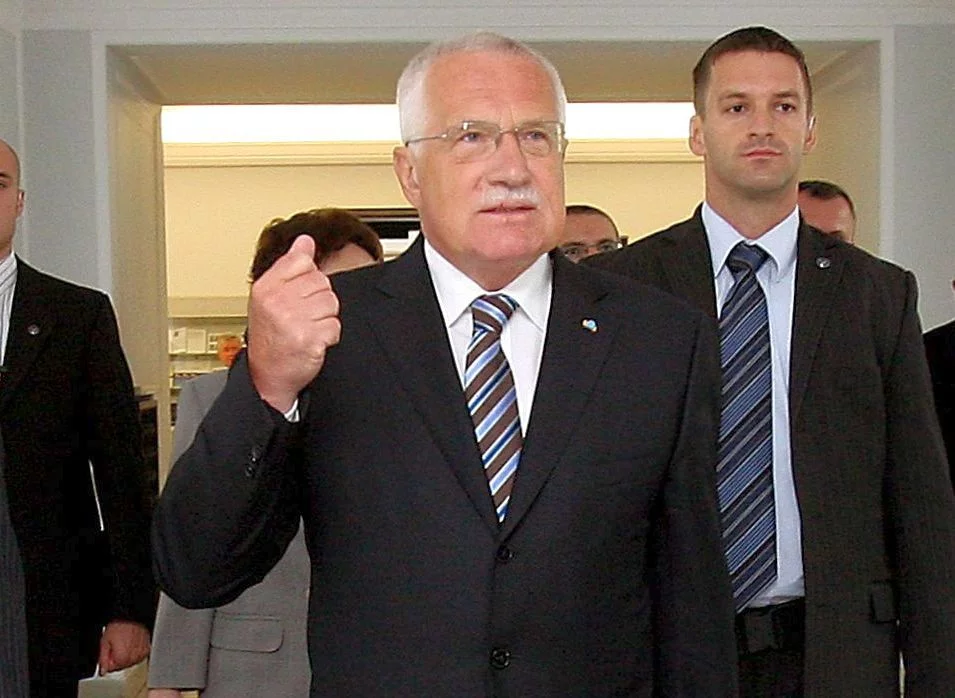 Vaclav Klaus podczas wizyty w polskim Senacie w 2007 roku