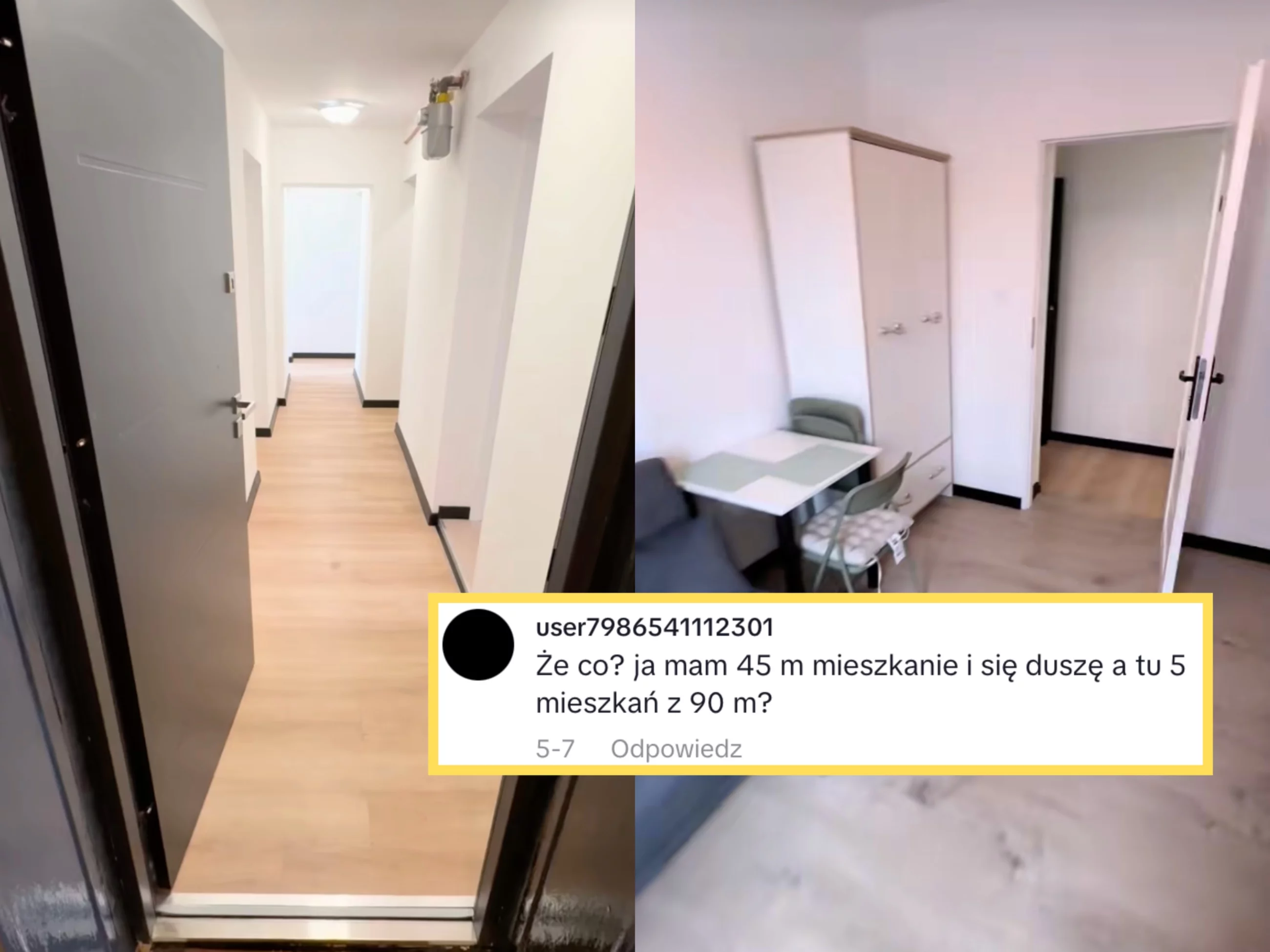 Pięć mikrokawalerek z jednego mieszkania. Komentujący nie zostawili suchej nitki na inwestorze