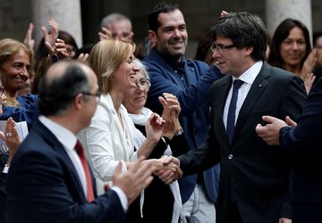 Carles Puigdemont dzień po referendum