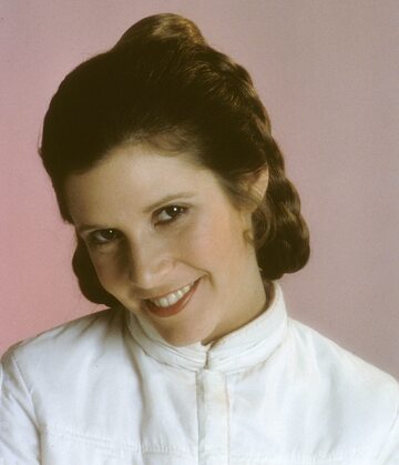 Carrie Fisher jako księżniczka Leia