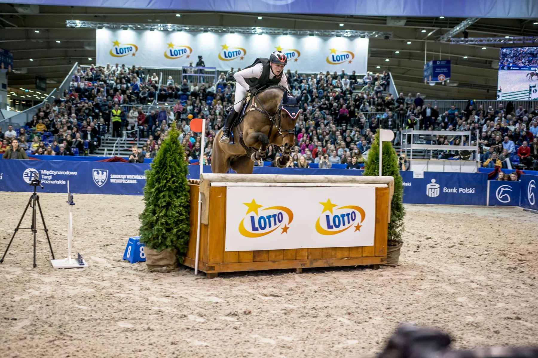 Paweł Warszawski w zwycięskim przejeździe podczas LOTTO Eventing Tour (WKKW) podczs CAVALIADA Poznań 2018