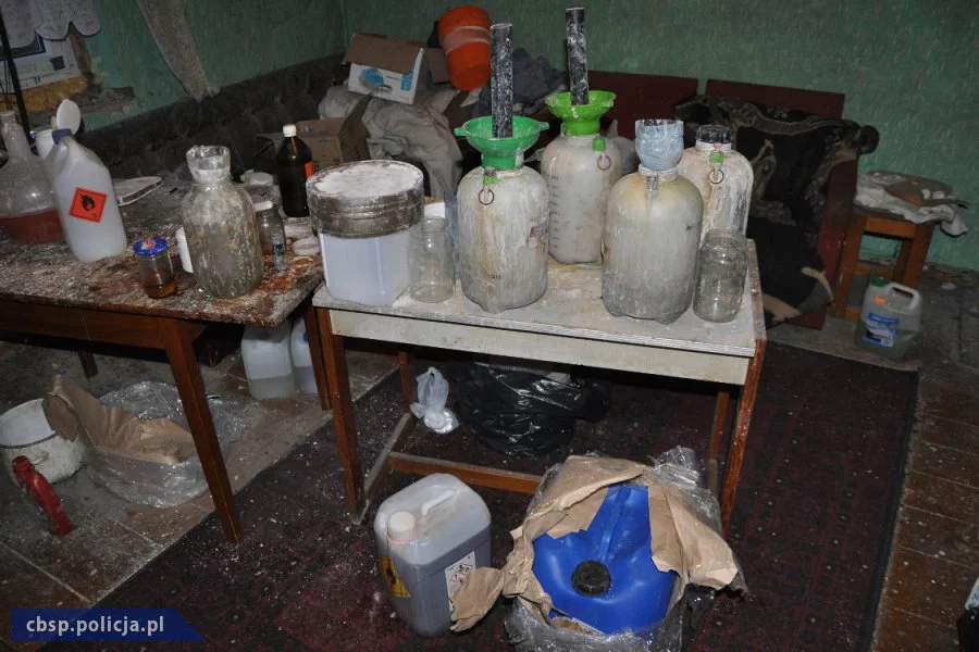 Zlikiwidowane laboratorium amfetaminy