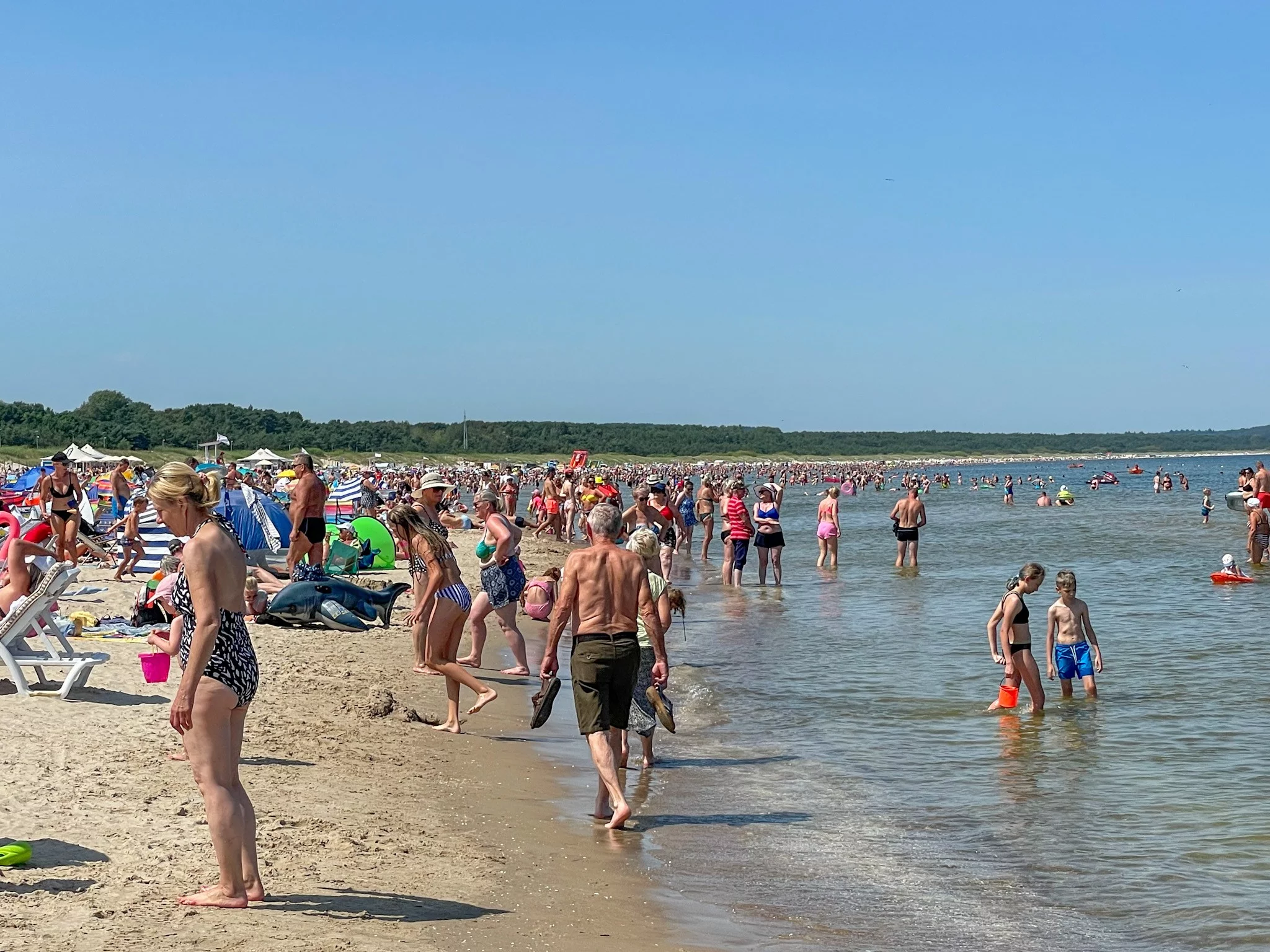 Główna plaża w Świnoujściu