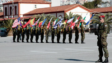 Ceremonia przekazania i przejęcia obowiązków przez szefa sztabu Korpusu Szybkiego Rozmieszczenia NATO