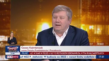 Cezary Kaźmierczak w TVP Info