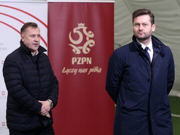 Cezary Kulesza, prezes PZPN i Kamil Bortniczuk, minister sportu