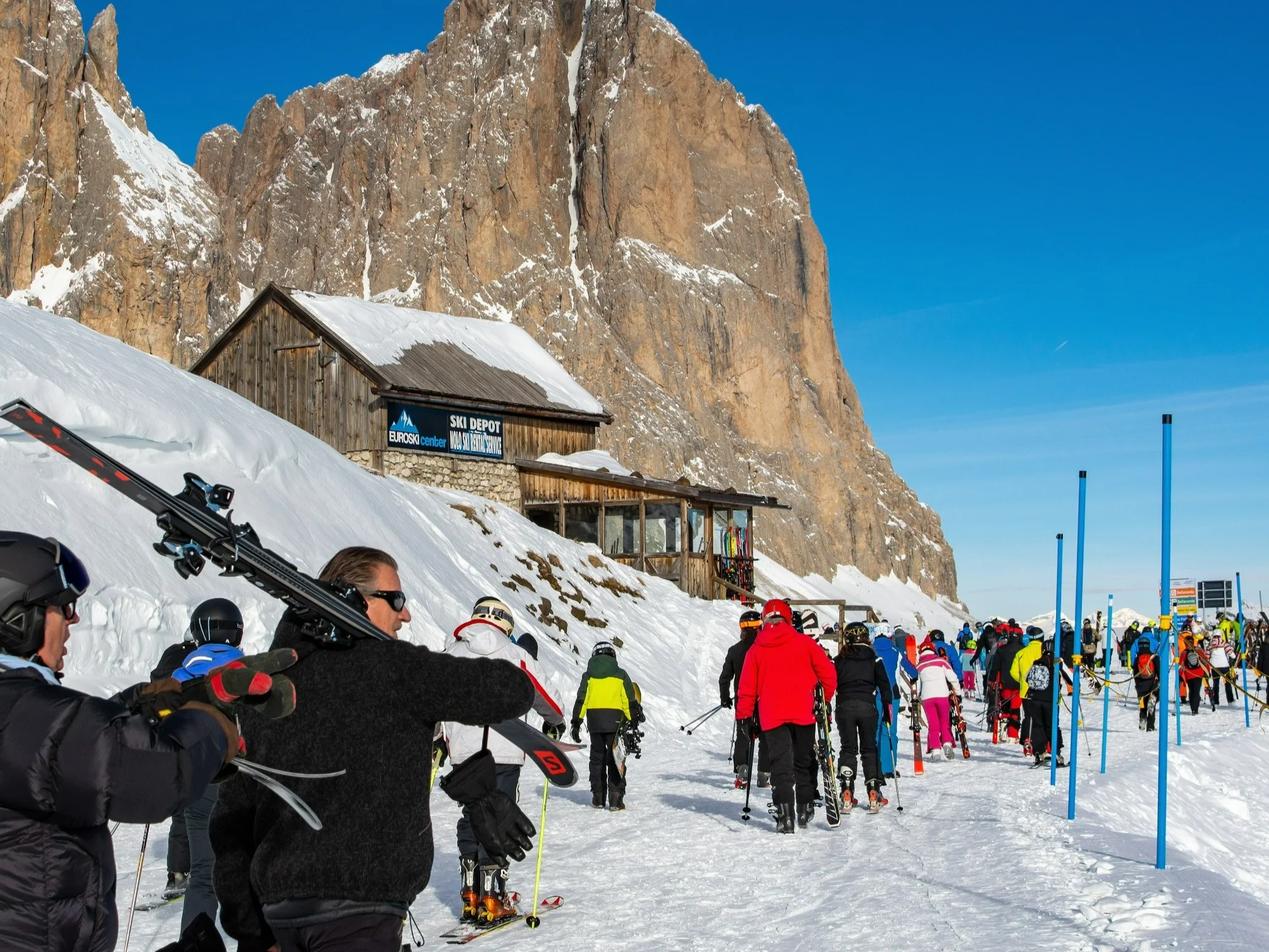 To test cierpliwości dla narciarzy. Tutaj pojawiły się chaos i gigantyczne kolejki