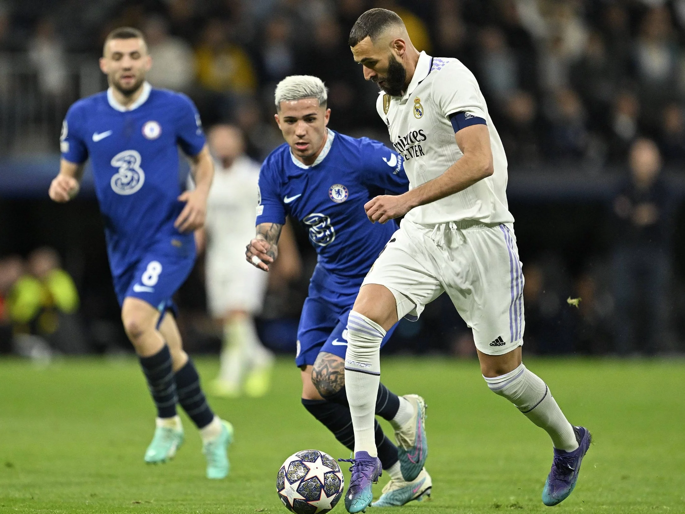 Mateo Kovacić, Enzo Fernandez, Karim Benzema