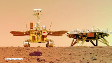 Chiński łazik Zhurong na Marsie