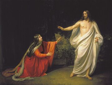 Chrystus ukazuje się Marii Magdalenie, obraz Aleksandra Iwanowa