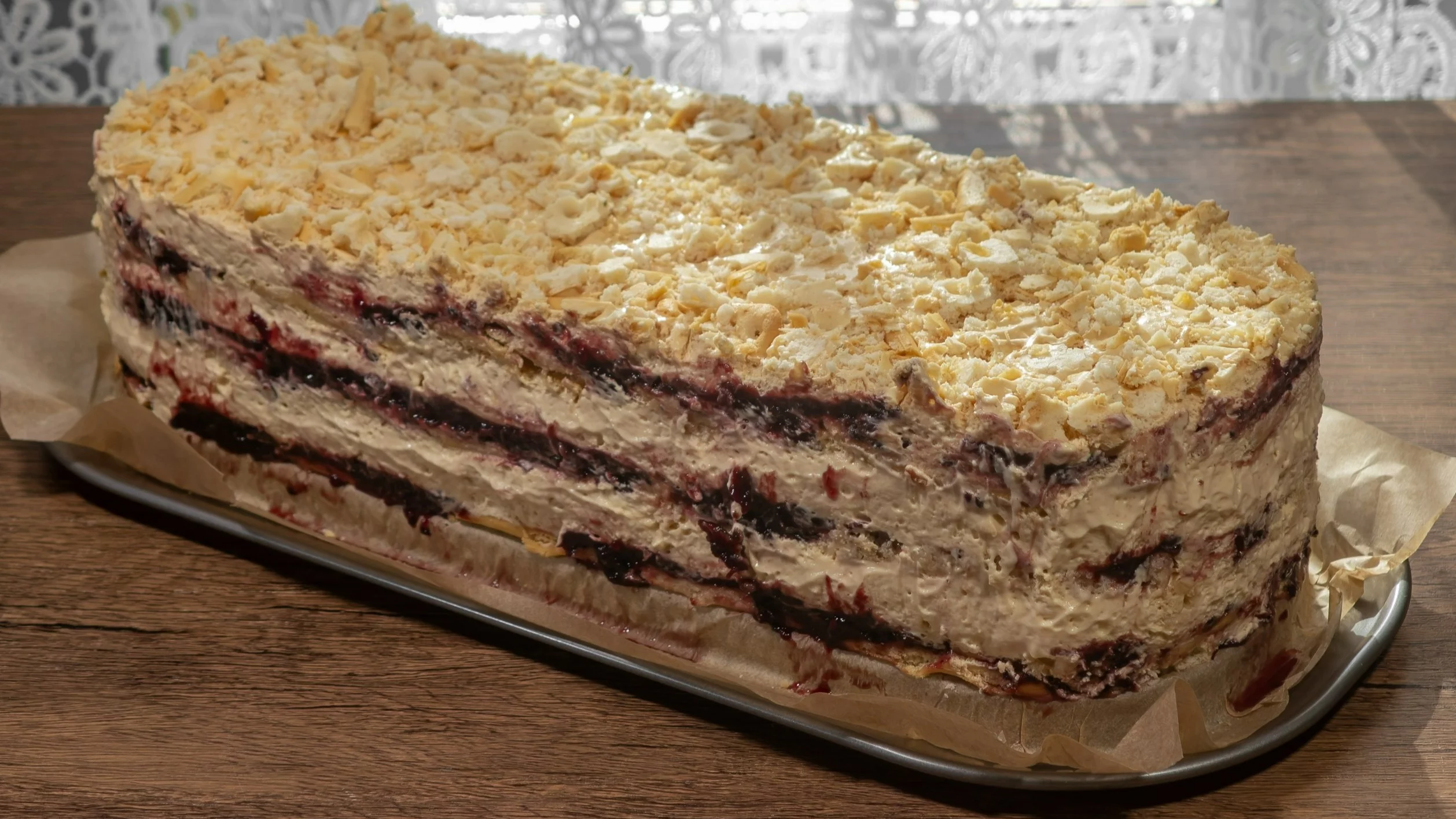 Ciasto bez pieczenia z dżemem